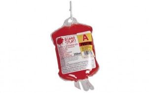 Blut Duschgel im Infusionsbeutel + jetztbinichpleite.de