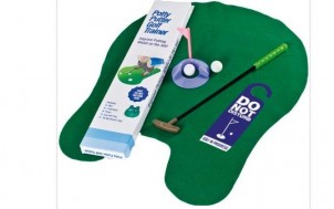 Das WC Golf Set für die Toilette + was schenke ich meinem Freund + Geschenk Idee