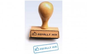 Der Gefällt-mir-Stempel + Witzige Geschenke + lustige Geschenkideen