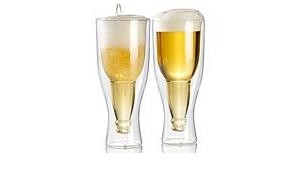 Doppelwandiges Bierglas + Witzige Geschenke + lustige Geschenkideen