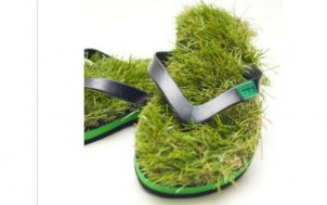 Gras Flip Flops + was schenke ich meinem Freund + Geschenk Idee