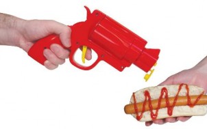 Pistole für Senf und Ketchup + was schenke ich meinem Freund + Geschenk Idee