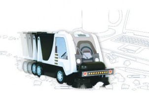 Staubsauger für den Schreibtisch ROAD SWEEPER + jetztbinichpleite.de